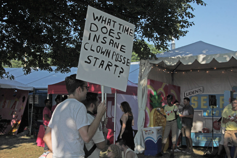 The crowd at Pitchfork